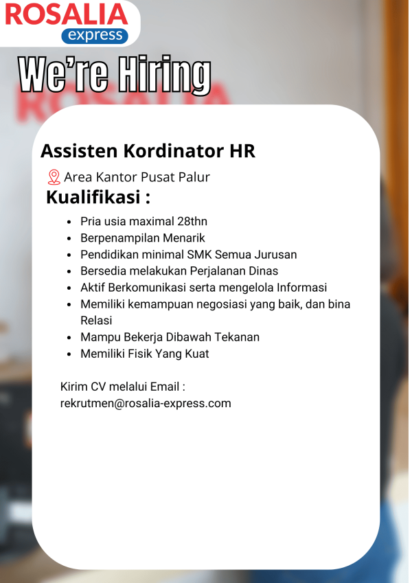 Assisten Koordinator HR